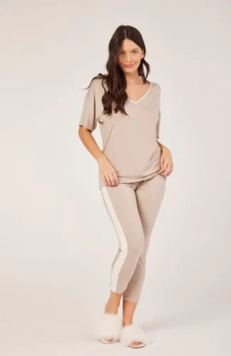 Pijama Feminino Maga Curta com Alça